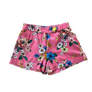 ZARA Girls Floral Pink Shorts